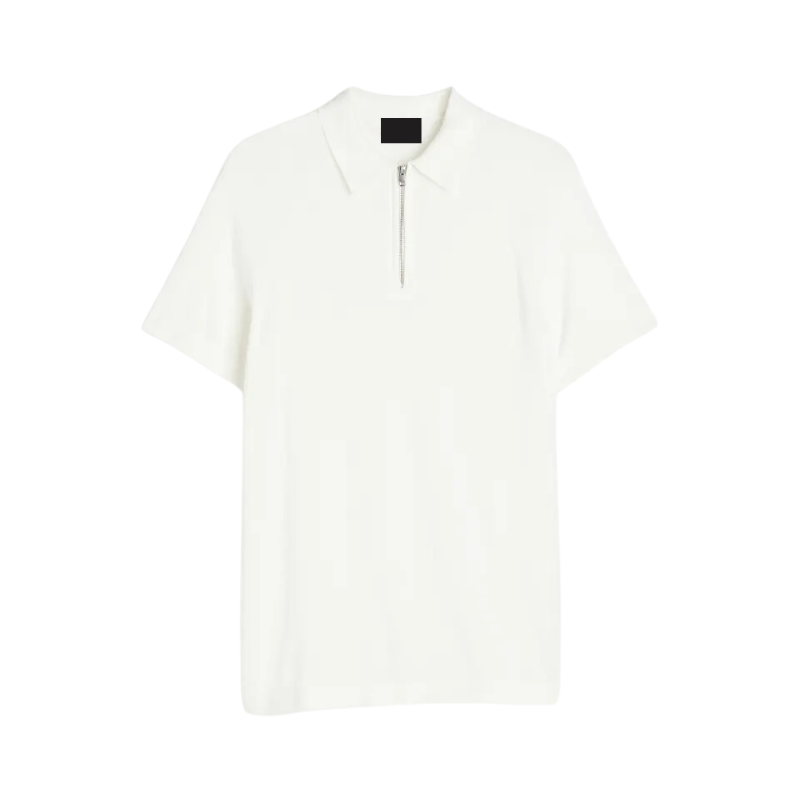 Santiago- Zip-Up Polo Shirt