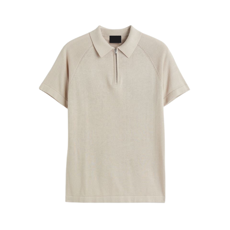 Santiago- Zip-Up Polo Shirt